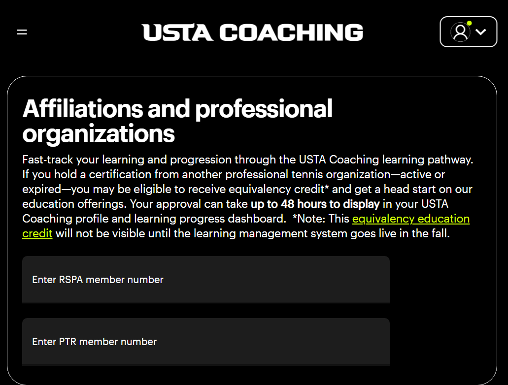 How to Complete the Coach Profile – USTA Coaching